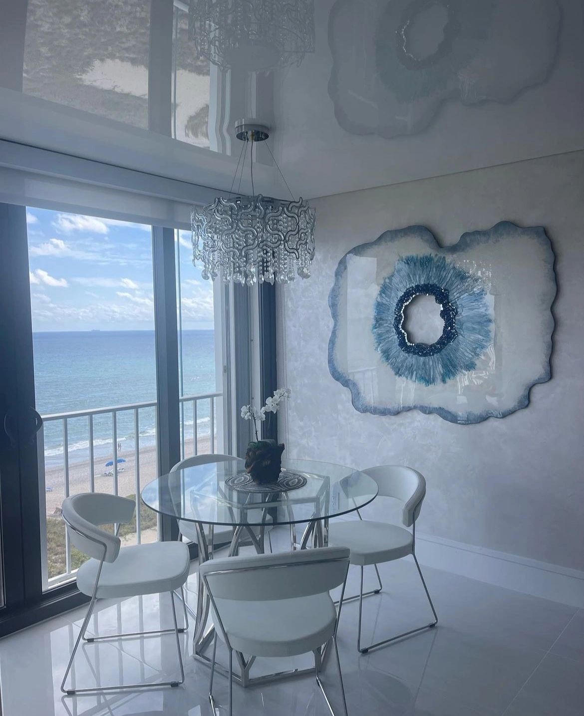 Resin Art and Mirrors, Geode Mirror Boca Raton, Florida